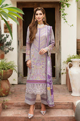 Y-809 - 3PC Luxury Lawn Collection Riwayat By Ramsha